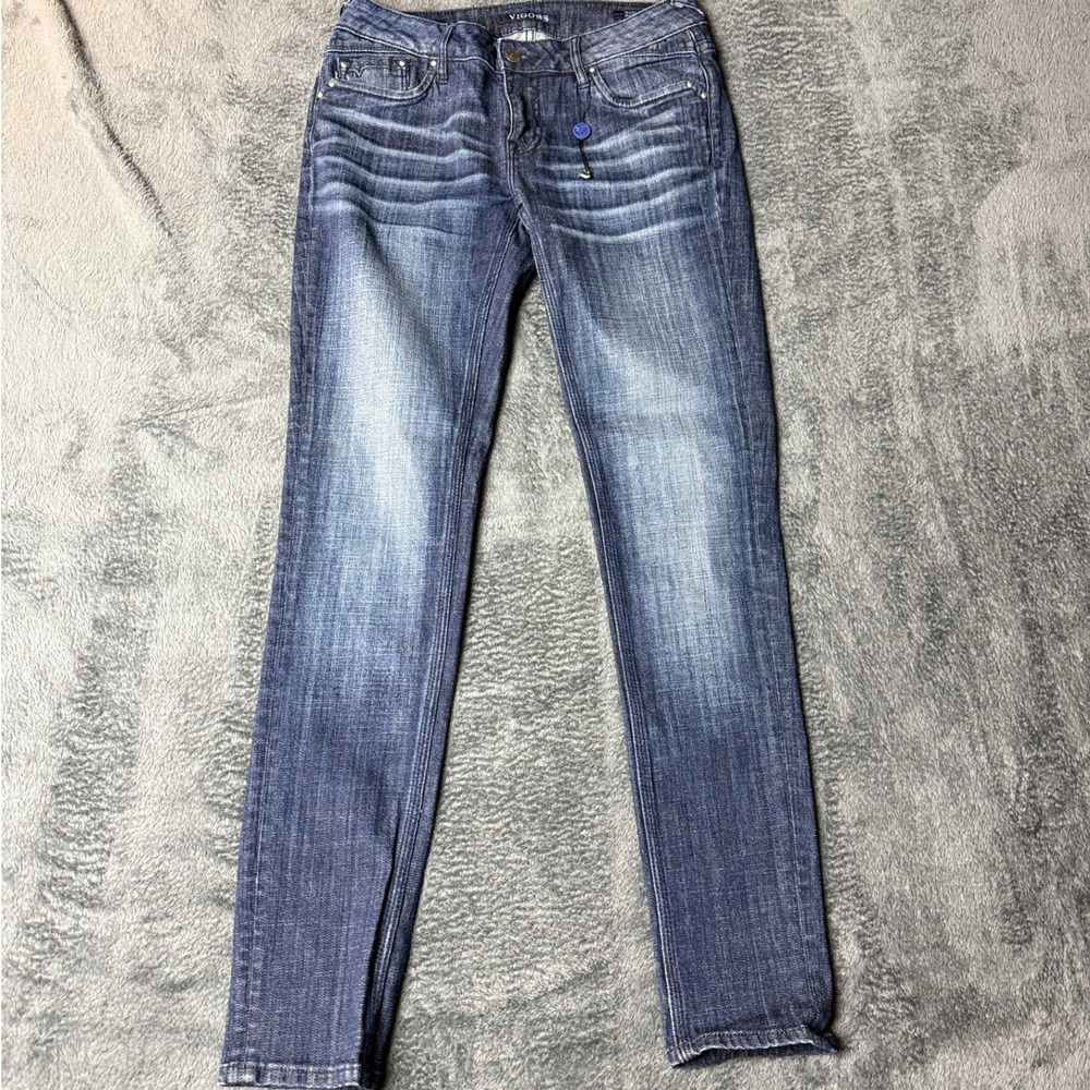 Vigoss Chelsea Skinny Jeans Womens Size 26 Dark Wash Denim‎